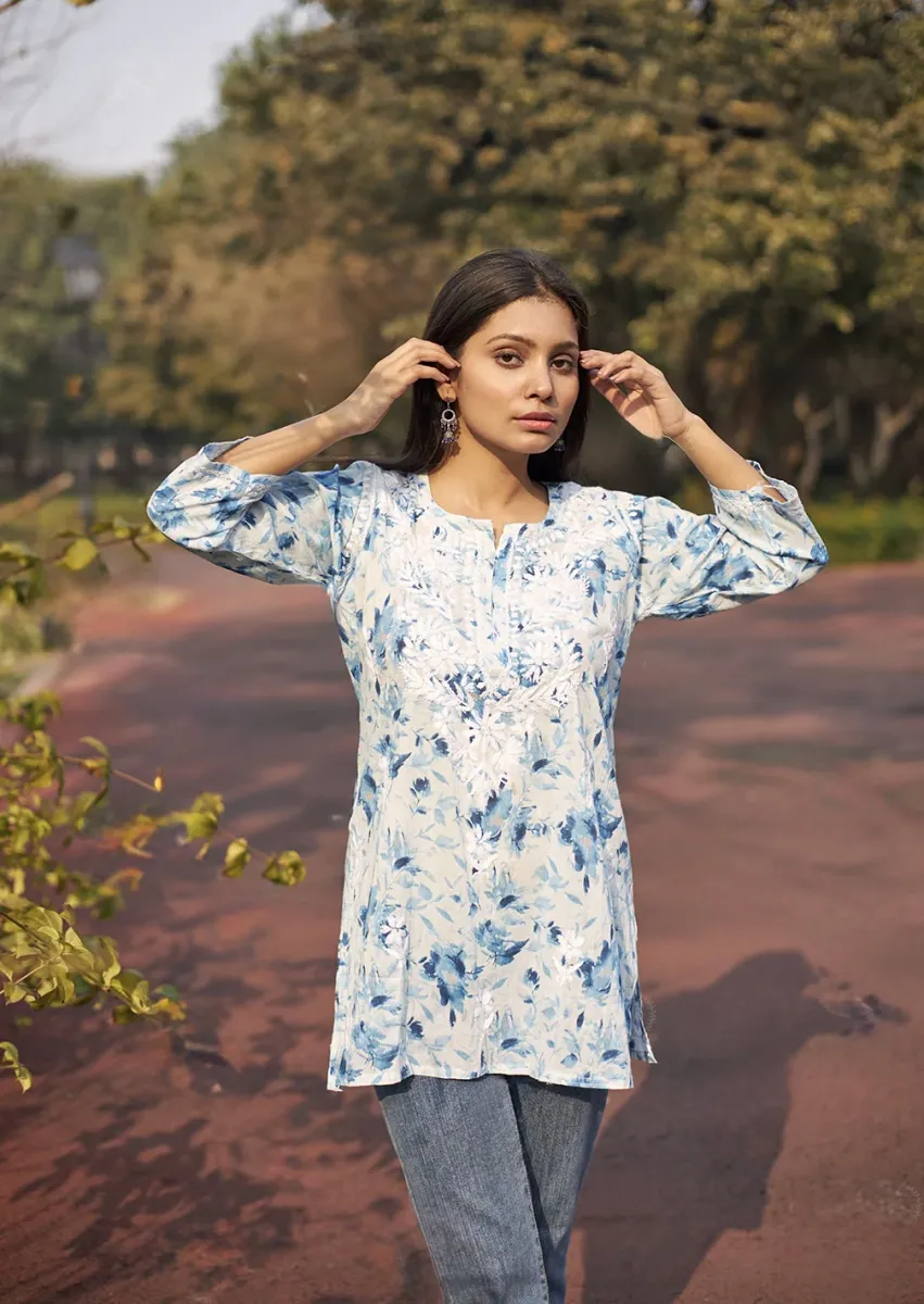 Mulmul Printed Short kurti