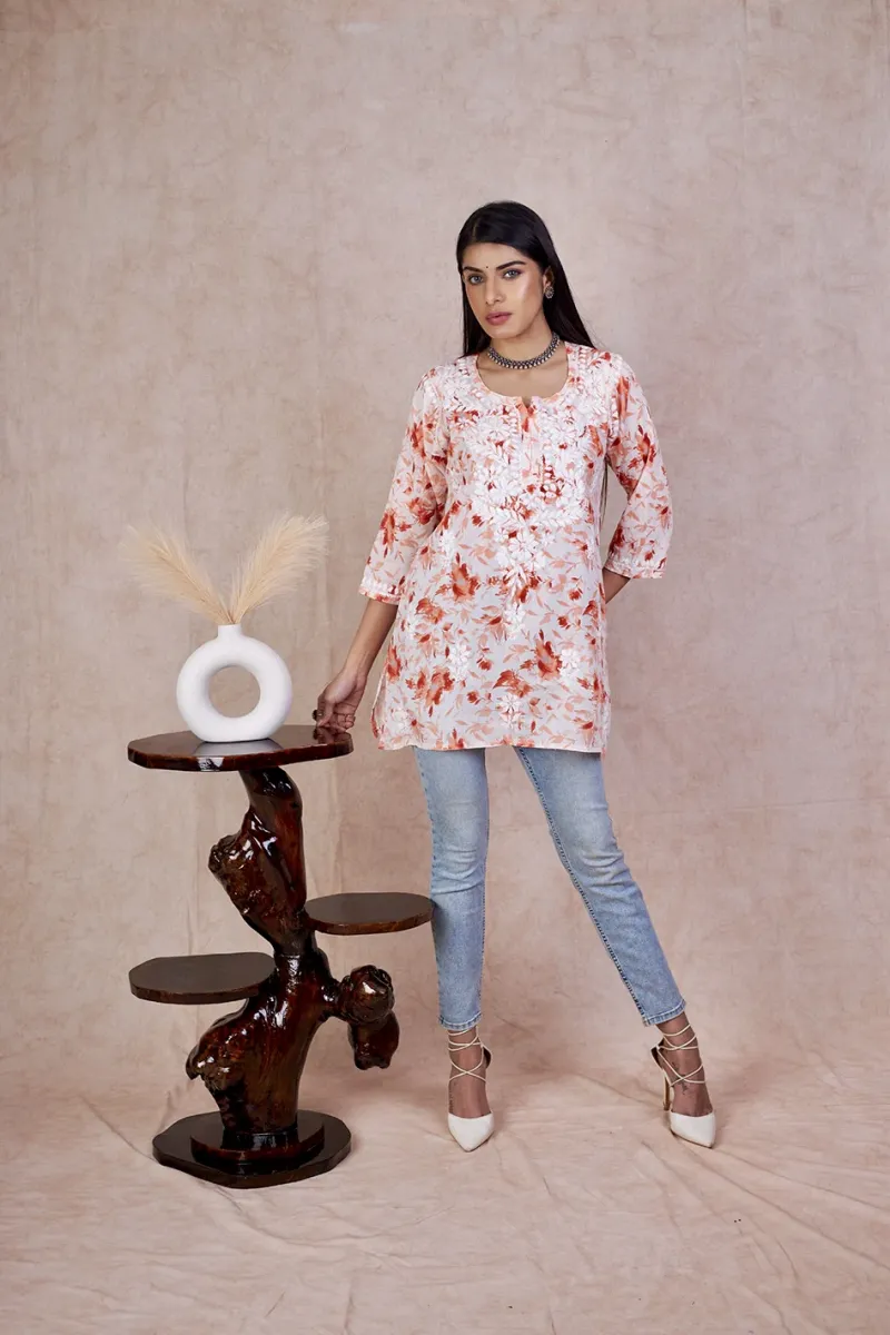 Mulmul Printed Short kurti