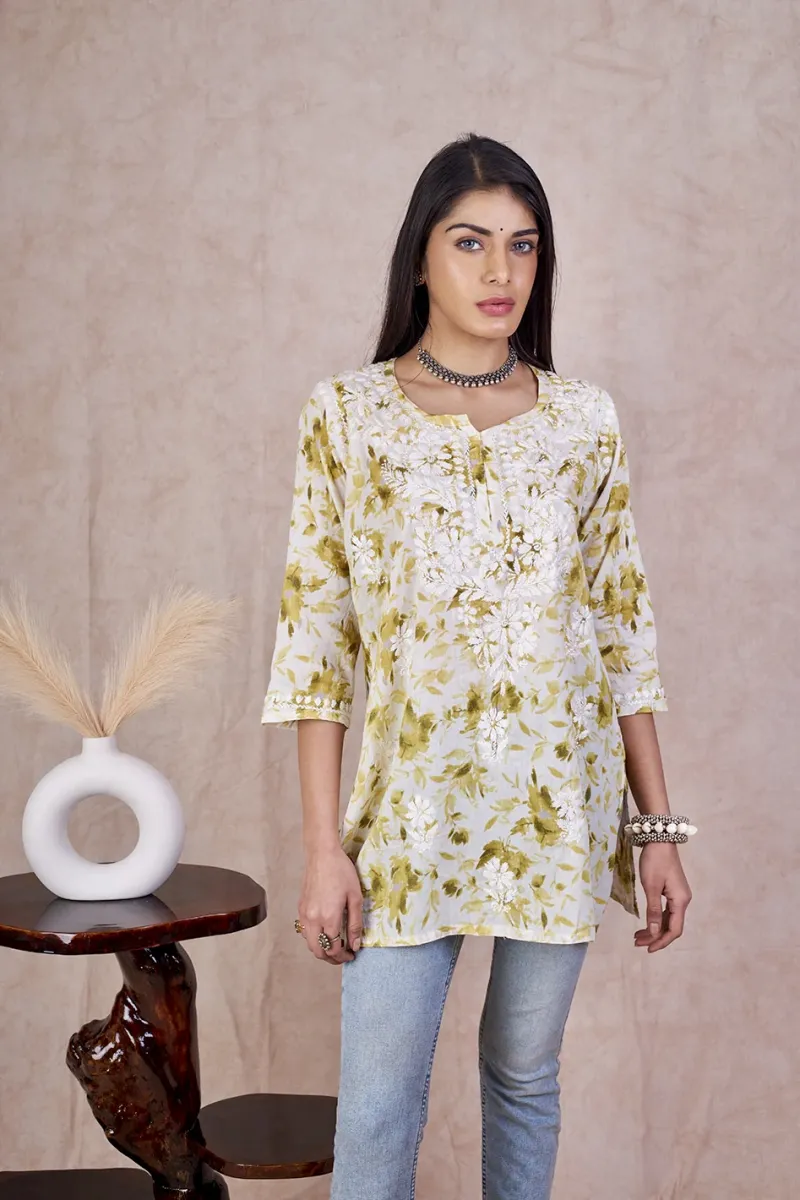 Mulmul Printed Short kurti