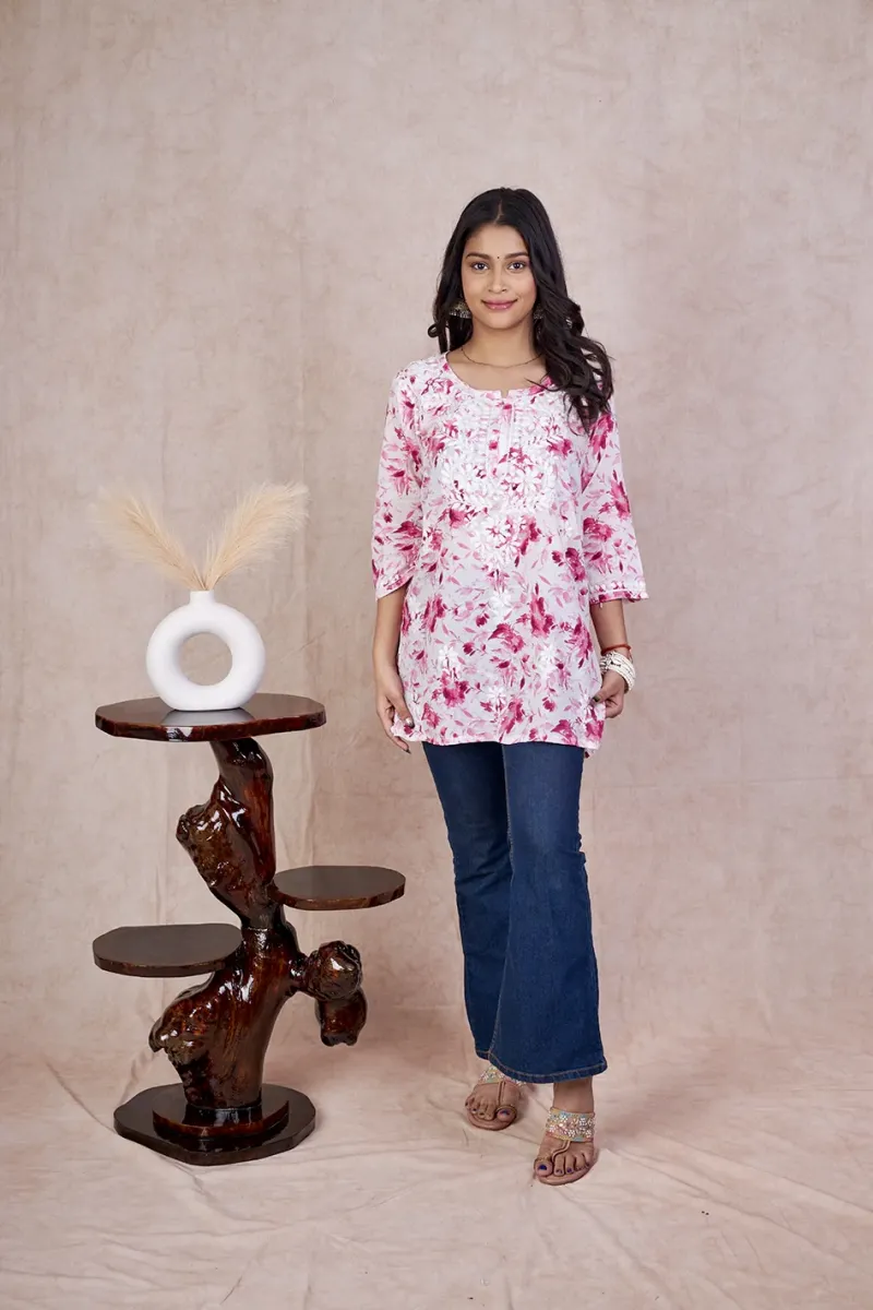 Mulmul Printed Short kurti