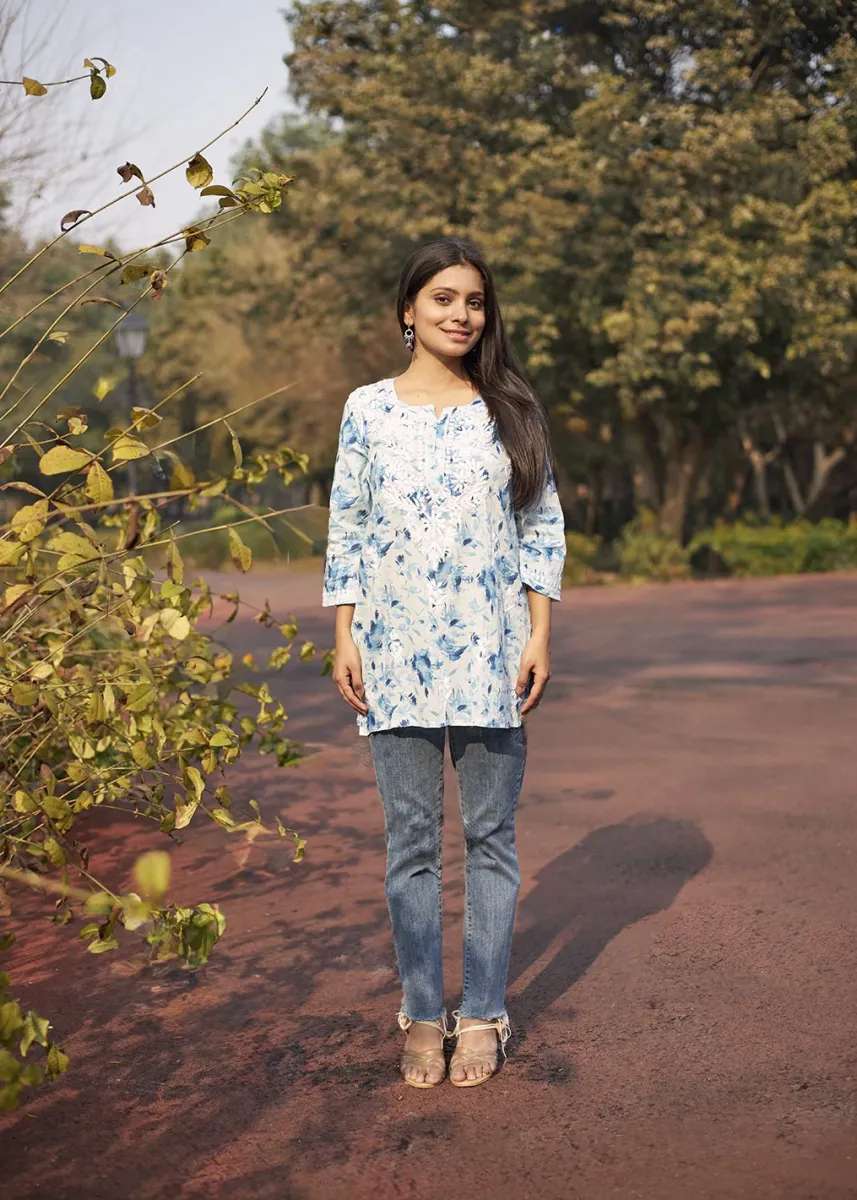 Mulmul Printed Short kurti