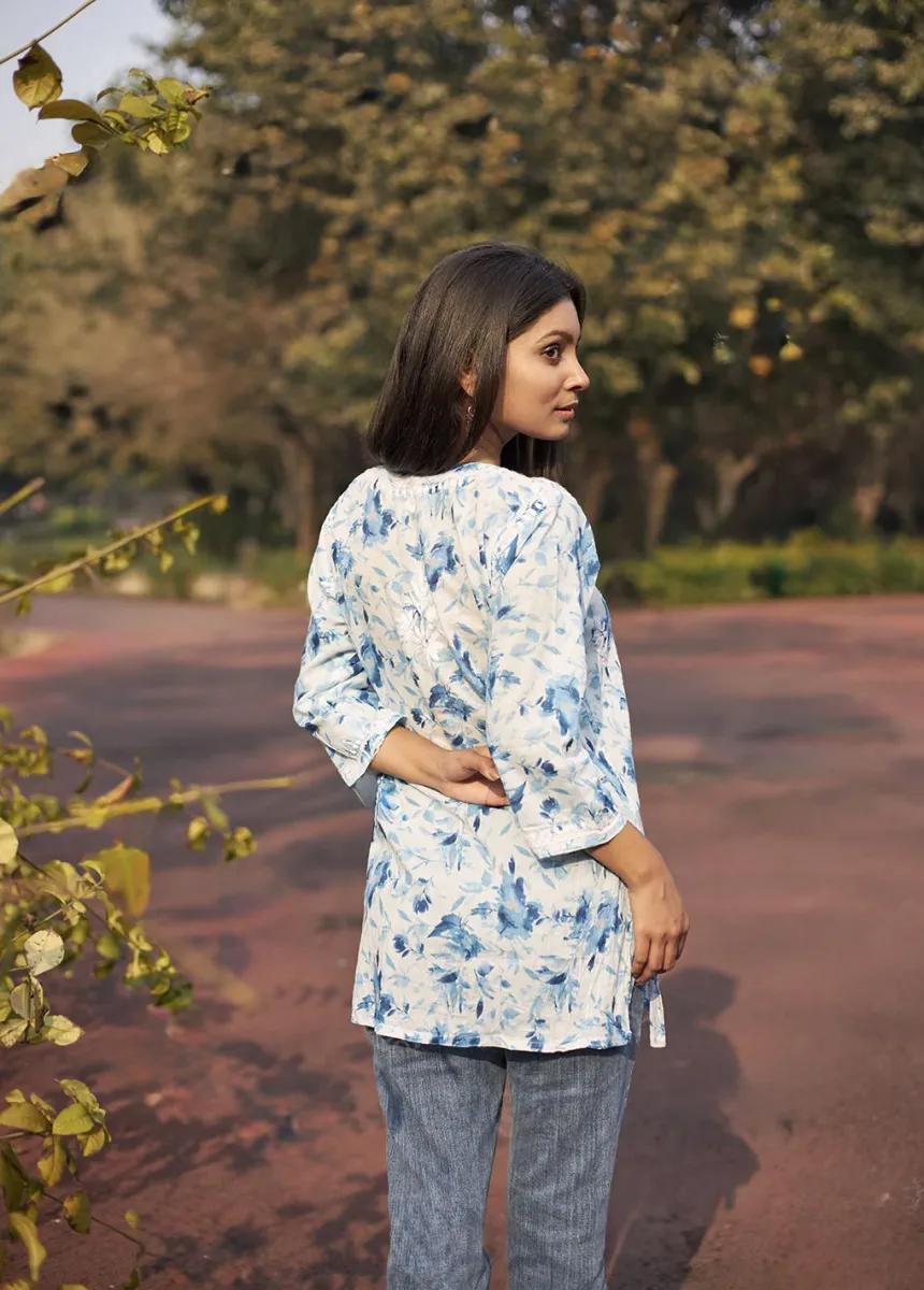 Mulmul Printed Short kurti