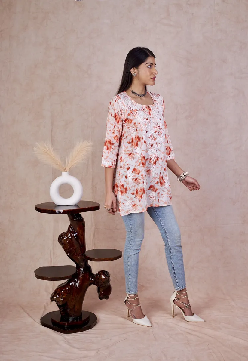 Mulmul Printed Short kurti