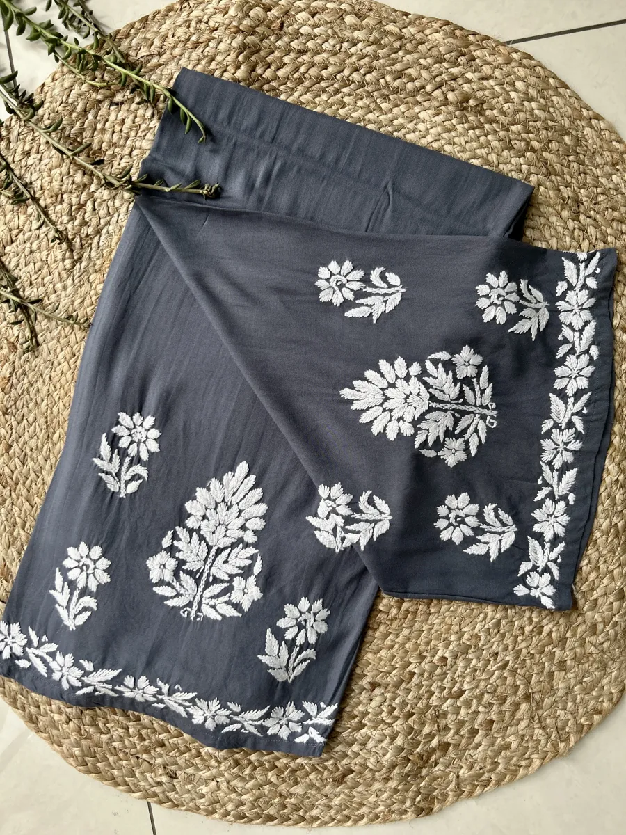 Rayon Chikankari Handwork women kurta palazzo set
