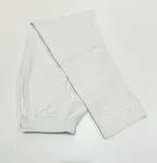 Lycra Cotton Chikankari Hand Embroidered Women's White Pant  - White