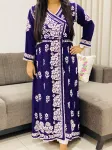 Rayon Chikankari Handwork Solid Women's Angrakha Kurta  - Purple
