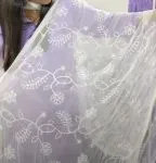 Aari Jaal Dupatta  - White